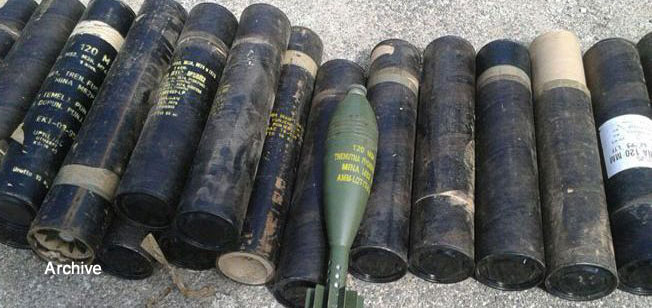 Israeli-made mines, poisonous materials, weapons seized in Deir Ezzor Israeli-made mines, poisonous materials, weapons seized in Deir Ezzor