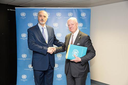 Al-Jaafari: Informal paper on reviving political process in Geneva is totally rejected Al-Jaafari: Informal paper on reviving political process in Geneva is totally rejected