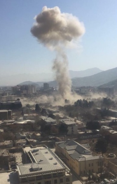 Huge blast rocks Kabul Huge blast rocks Kabul
