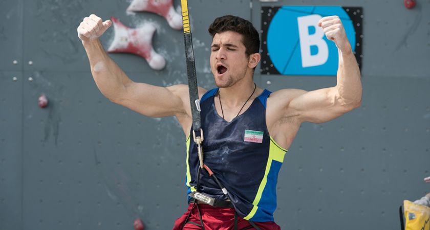 Iran rock climber 2017 world best athlete Iran rock climber 2017 world best athlete