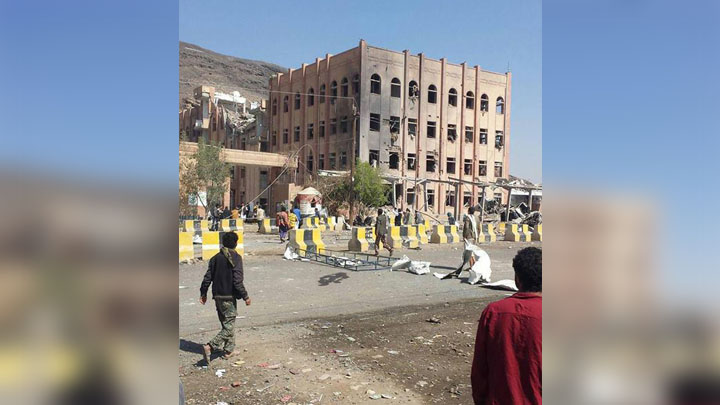 ارتفاع حصيلة ضحايا غارات العدوان السعودي علي صنعاء إلي 7 شهداء و 58 جريحا ارتفاع حصيلة ضحايا غارات العدوان السعودي علي صنعاء إلي 7 شهداء و 58 جريحا