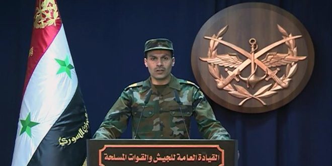 الجيش السوري: إنهاء وجود تنظيم “داعش” الإرهابي بمحافظتي حماة وحلب الجيش السوري: إنهاء وجود تنظيم “داعش” الإرهابي بمحافظتي حماة وحلب