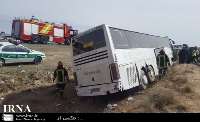واژگونی اتوبوس با 23 مصدوم در محور شیراز – سروستان