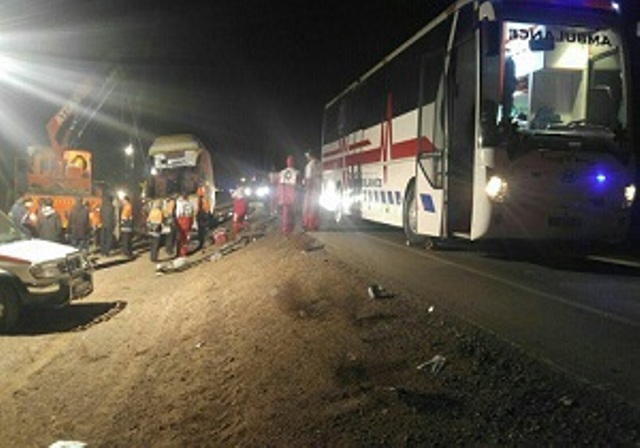 خواب آلودگي راننده علت اصلي واژگوني اتوبوس در جاده ديهوك -فردوس