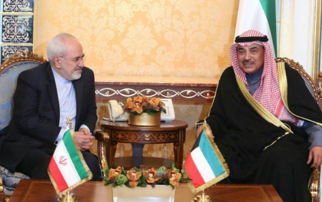ظريف يلتقي نظيره الكويتي ظريف يلتقي نظيره الكويتي