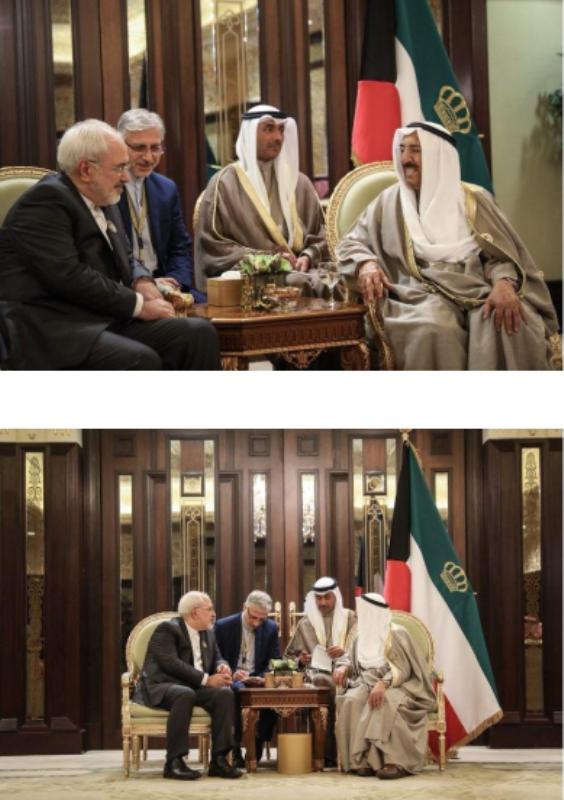 Iran FM confers with Kuwaiti Emir Iran FM confers with Kuwaiti Emir