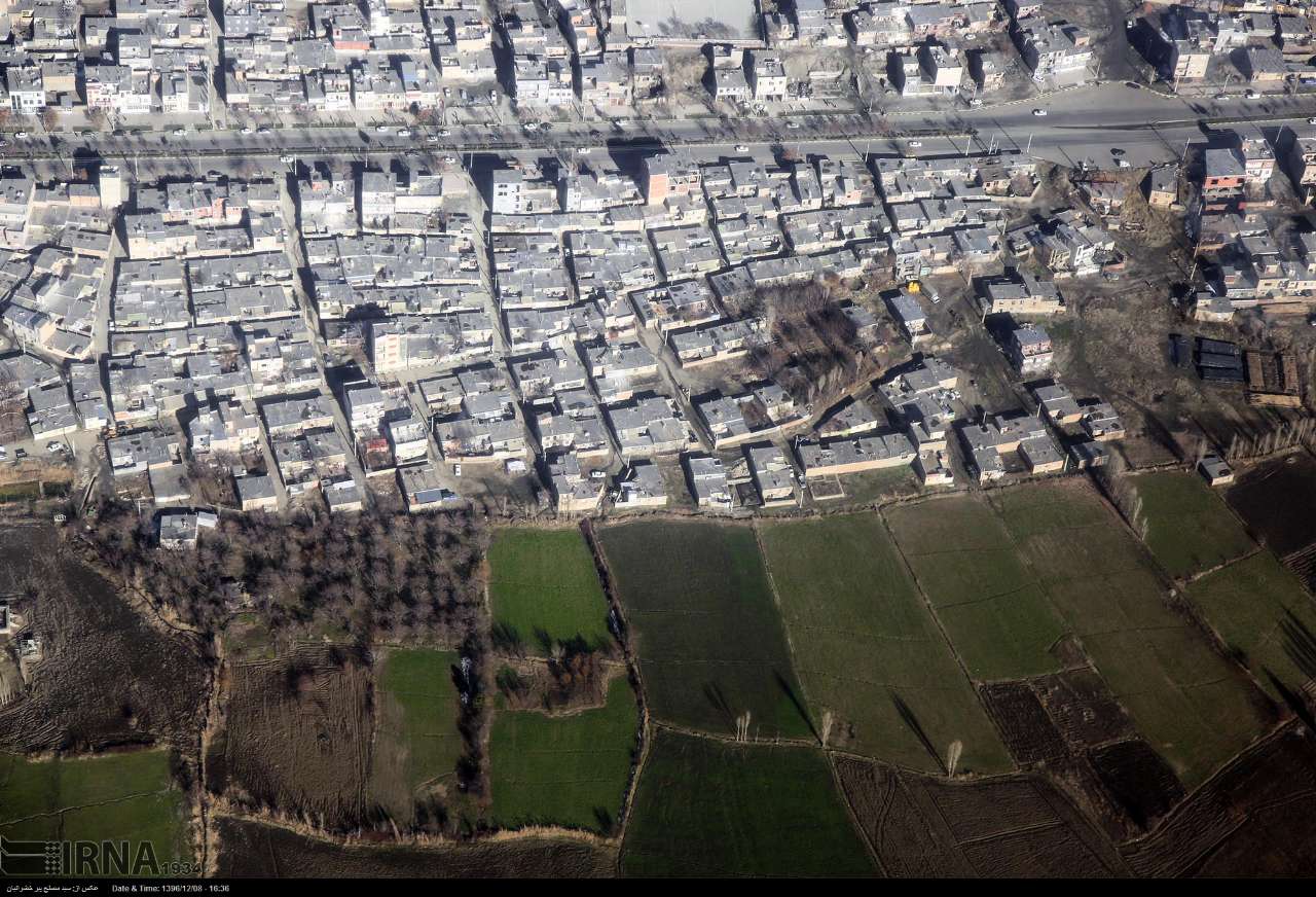 ایرنا - تصاویر هوایی از شهر کانی دینار