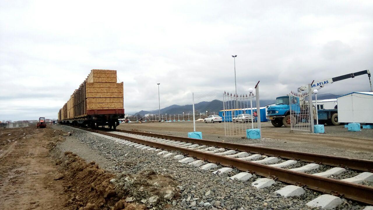 2nd Russian cargo train arrives in Astara railway wharf