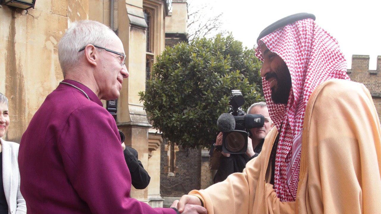 ابراز نگرانی اسقف اعظم انگلیس از بحران انسانی یمن در دیدار با بن سلمان ابراز نگرانی اسقف اعظم انگلیس از بحران انسانی یمن در دیدار با بن سلمان