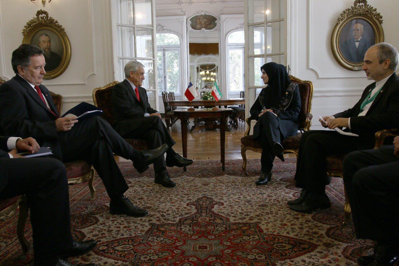 Die iranische Vizepräsidentin und der chilenische Präsident führen Gespräche in Santiago Die iranische Vizepräsidentin und der chilenische Präsident führen Gespräche in Santiago