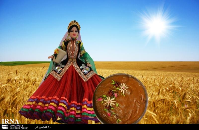 'Samanu Glin' traditional food served in Iran's New Year 'Samanu Glin' traditional food served in Iran's New Year