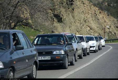 ترافیك در جاده كندوان سنگین شد