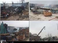 آتش سوزی و افتادن داربست ساختمان های نیمه كاره پیامد مهم تندباد در ارومیه است