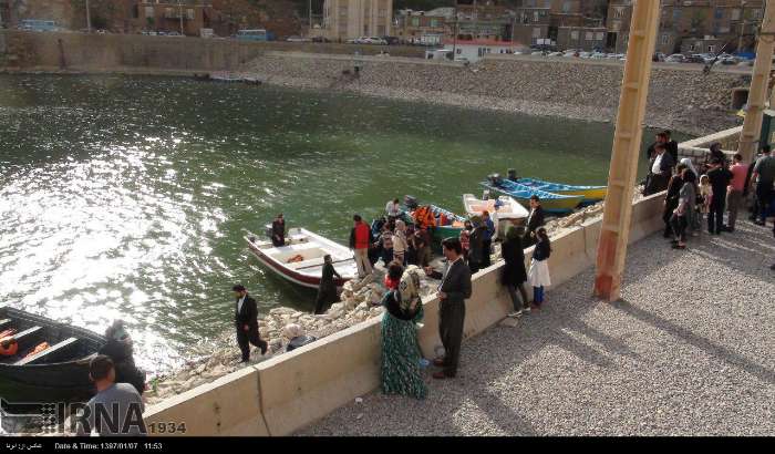 روزهای خوش گردشگران نوروزی در روستای زیبای «هجیج»+فیلم