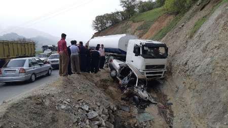 حادثه رانندگی در جاده سروآباد 2 كشته برجا گذاشت