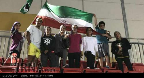 ایشیائی ٹینس چیمپئن شپ مقابلوں میں ایرانی خواتین کی ٹیم کی پہلی پوزیشن