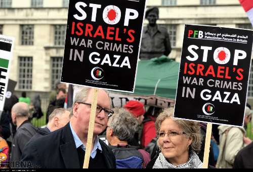 معترضان به جنگ در لندن بار دیگر خواستار آتش بس در غزه شدند