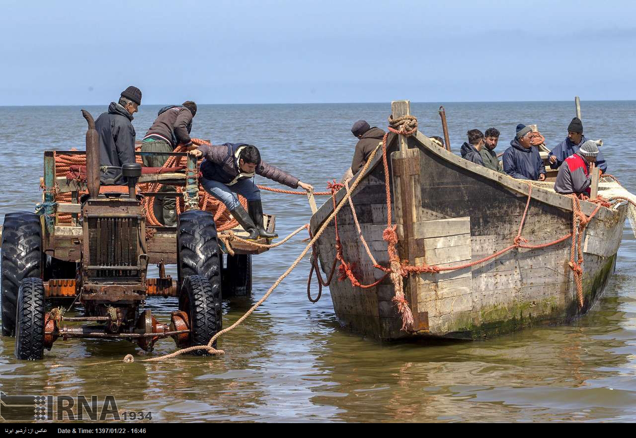 Каспийское море промысел