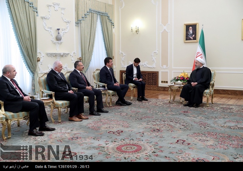 Ruhani: İran, Türkiye ilişkilerinin güçlenmesi bölge ve dünya’da barış ve istikrarın yararınadır Ruhani: İran, Türkiye ilişkilerinin güçlenmesi bölge ve dünya’da barış ve istikrarın yararınadır