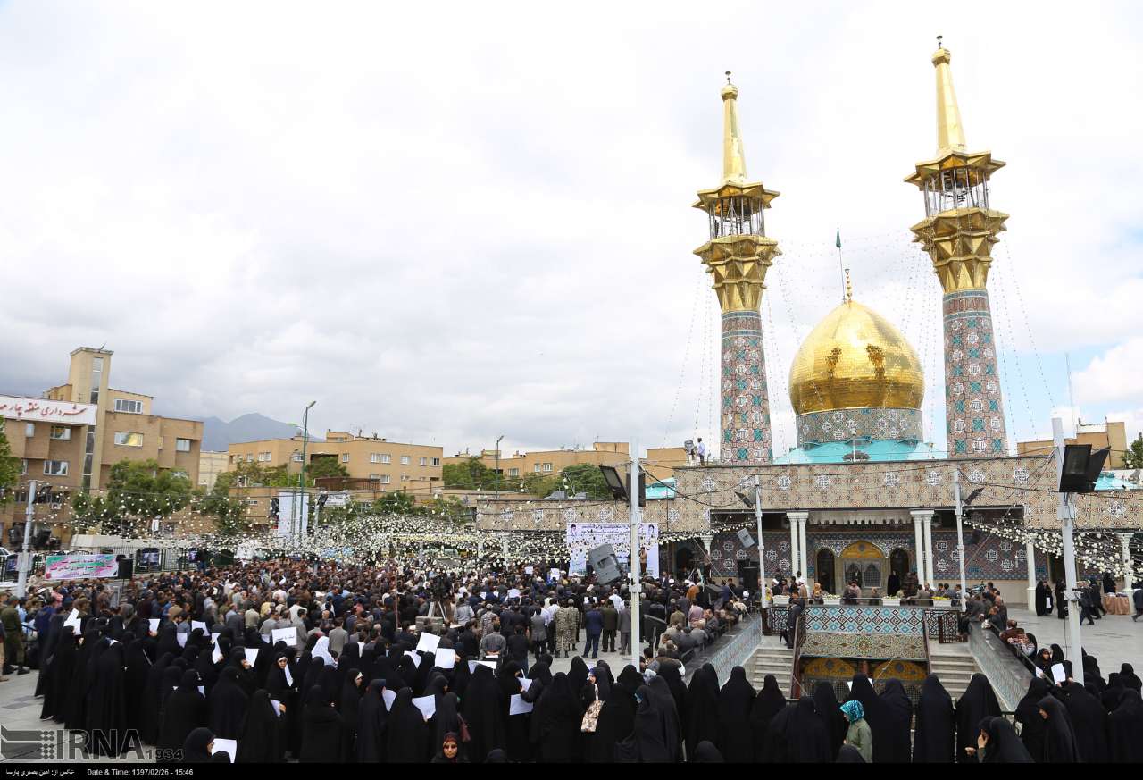 اجتماع جاماندگان اربعین حسینی در ۴۵ بقعه متبرکه استان همدان برگزار شد 