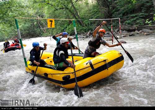 Wildwasser-Rafting Touren in Chalous, im Norden Irans