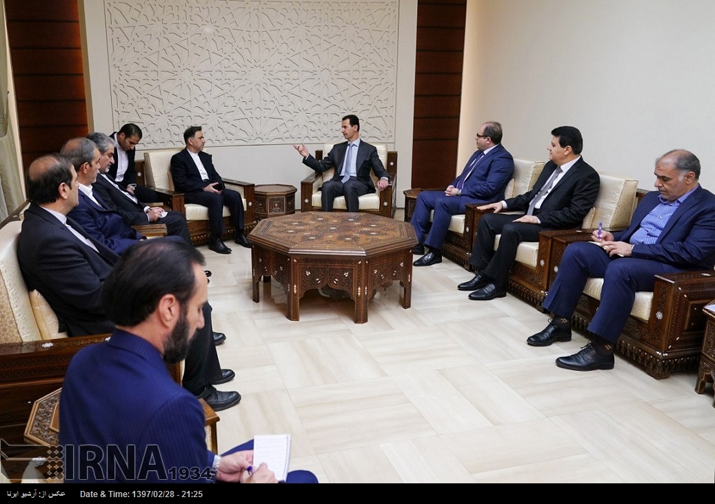 شام اور ایران کے درمیان اقتصادی تعاون کو مزید بڑھانا چاہیے: بشار الاسد شام اور ایران کے درمیان اقتصادی تعاون کو مزید بڑھانا چاہیے: بشار الاسد