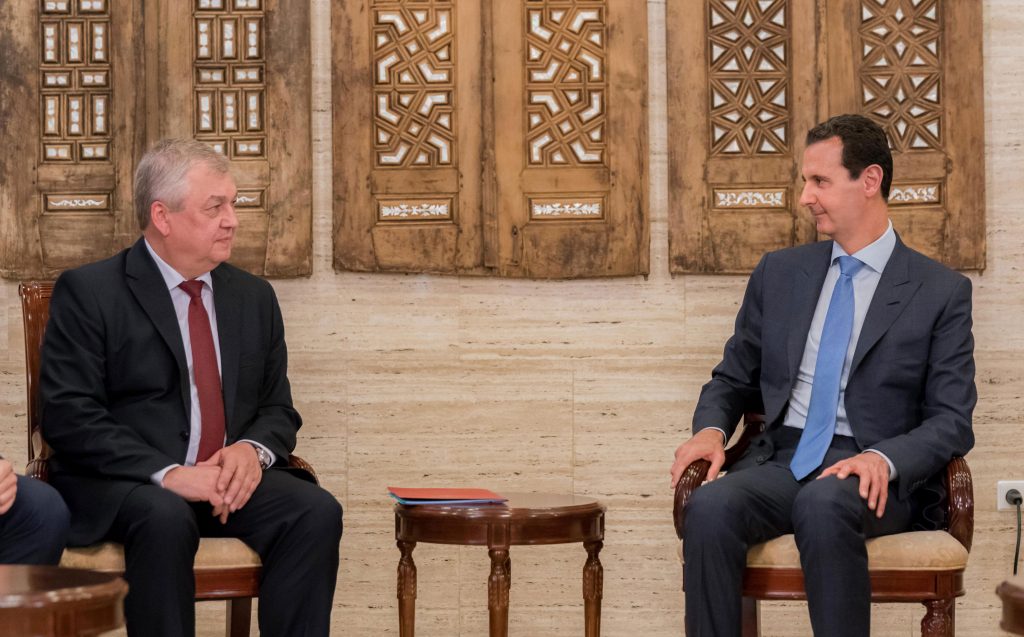 الرئيس الأسد:بعض الاطراف الدوليه تقف عائقا امام احراز اي تقدم في المسار السياسي في سوريا الرئيس الأسد:بعض الاطراف الدوليه تقف عائقا امام احراز اي تقدم في المسار السياسي في سوريا