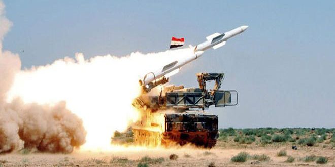 Syrian Air defense intercepts missile aggression on airbase