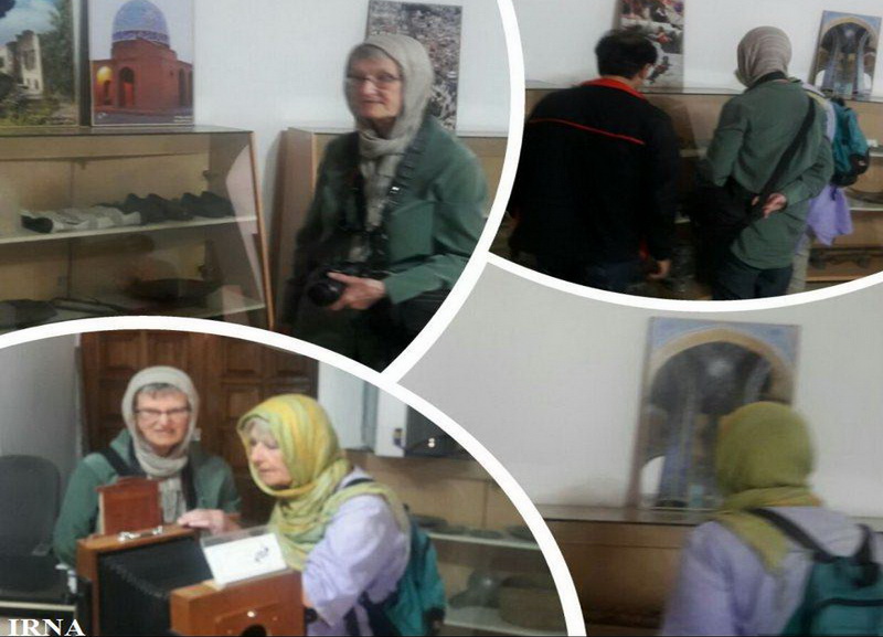 Danish tourists visit historical sites in Varamin Danish tourists visit historical sites in Varamin