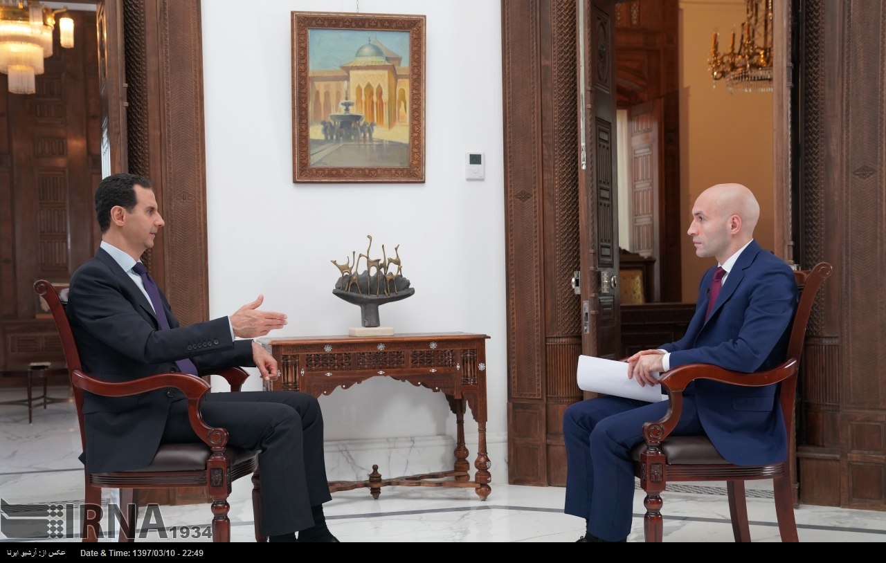 شام میں ایرانی فوجی موجود نہیں : شامی صدر شام میں ایرانی فوجی موجود نہیں : شامی صدر