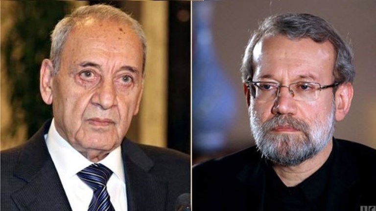 بري يهنئ لاريجاني علي اعادة انتخابه رئيسا لمجلس الشوري الاسلامي بري يهنئ لاريجاني علي اعادة انتخابه رئيسا لمجلس الشوري الاسلامي