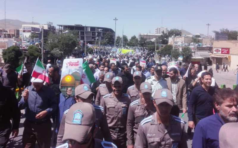 راهپیمایی روز قدس در استان مركزی برگزار شد