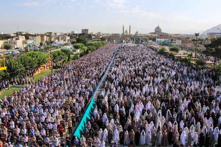 نماز عید فطر در ضلع جنوب حرم عبدالعظیم (ع) اقامه می شود