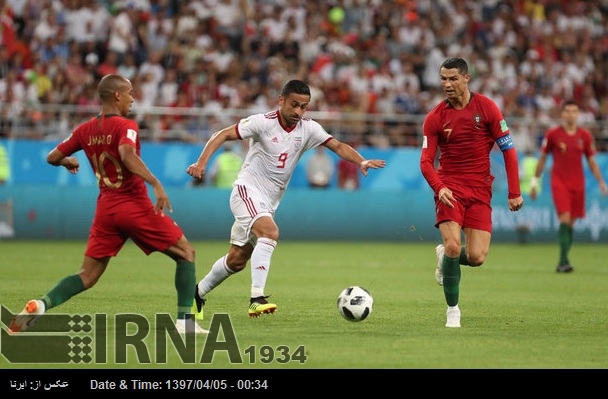 La selección iraní empató 1-1 ante Portugal La selección iraní empató 1-1 ante Portugal
