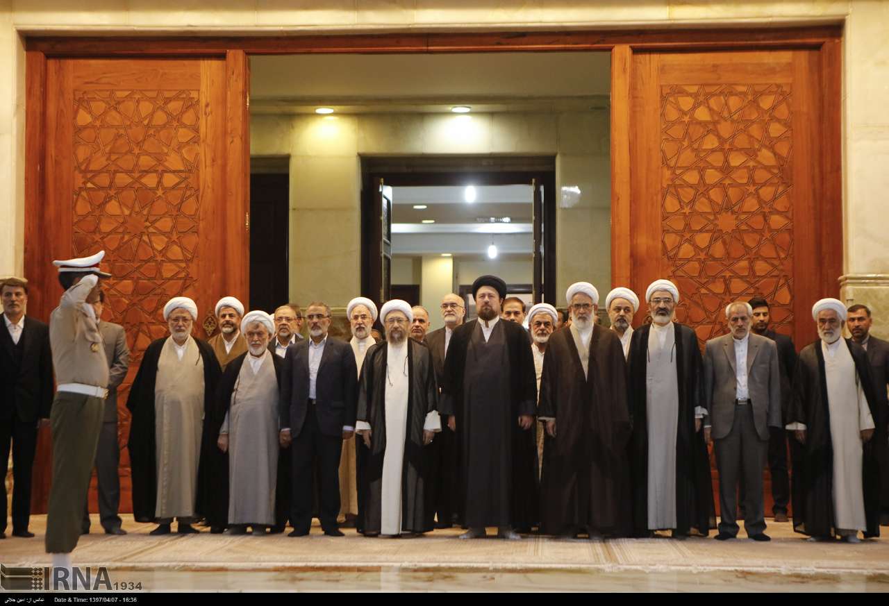 مراسم تجدید میثاق مسئولان عالی قضایی کشور با امام راحل