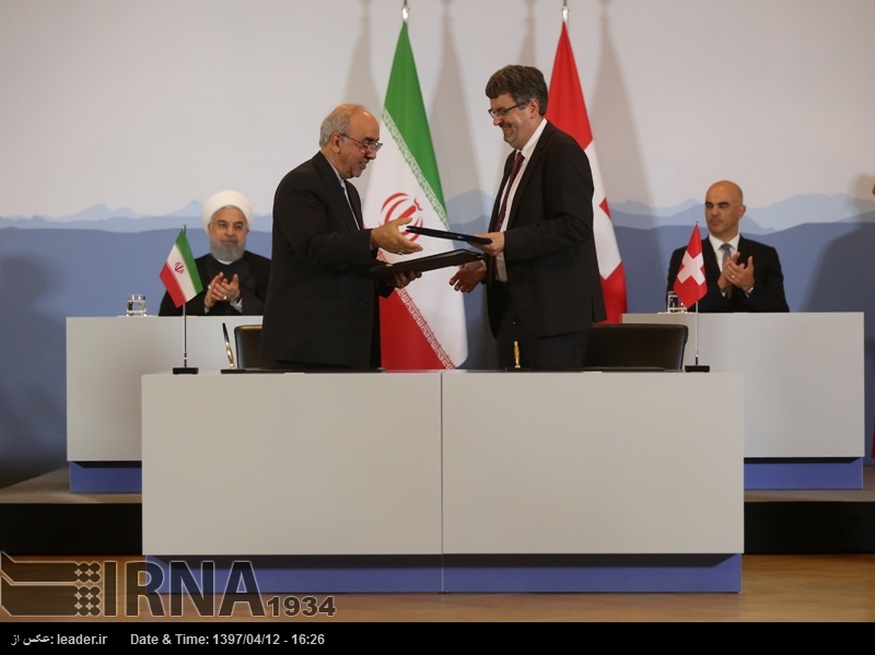 Irán y Suiza firman 3 documentos de cooperación Irán y Suiza firman 3 documentos de cooperación