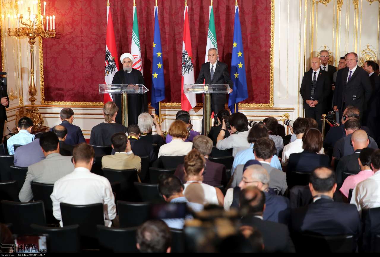 Pressekonferenz von Hassan Rouhani und Van der Bellen Pressekonferenz von Hassan Rouhani und Van der Bellen
