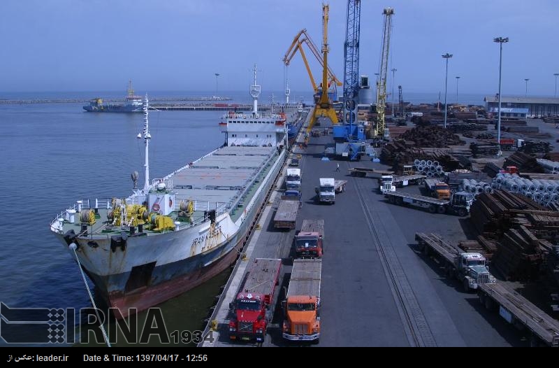 Las exportaciones desde el puerto iraní de Amirabad se incrementan un 35% Las exportaciones desde el puerto iraní de Amirabad se incrementan un 35%
