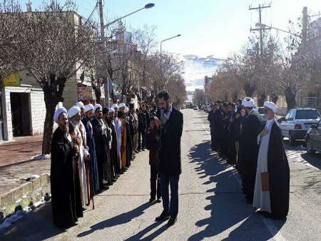 آیین عزاداری شهادت امام جعفر صادق (ع) در بیجار برگزار شد