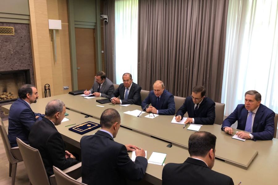 Irans Sondergesandter Velayati trifft Putin Irans Sondergesandter Velayati trifft Putin