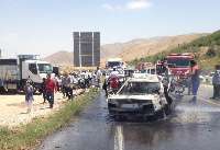 تصادف 3 خودرو در خراسان شمالي 5كشته و زخمي داشت