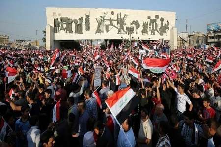 تظاهرات در بغداد و چند شهر عراق با آرامش نسبی برپا شد