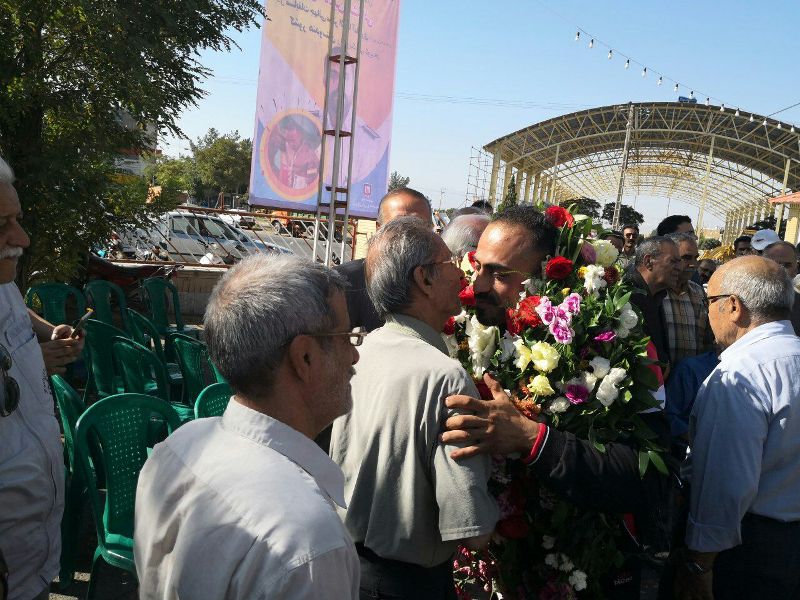 سبزواريها از آتش نشان مدال آور جهاني استقبال كردند