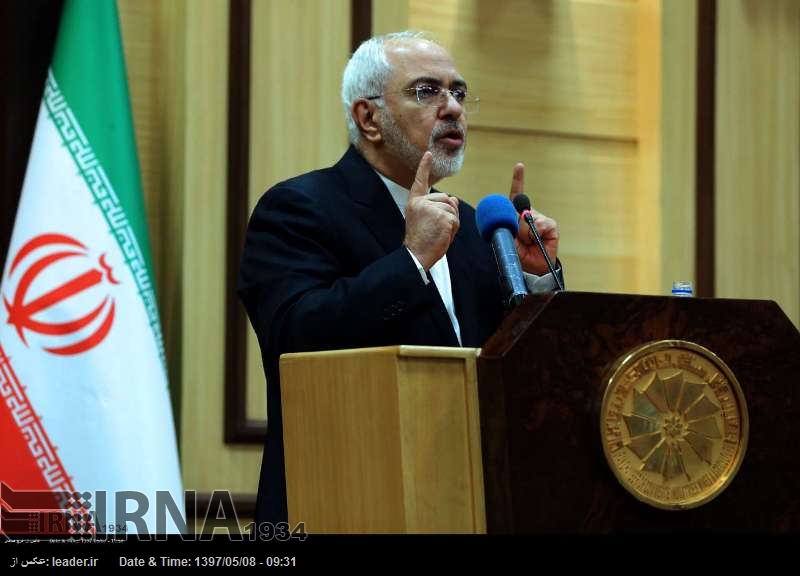 Zarif señala que Irán debería sacar lo mejor de la grieta entre EEUU y Europa Zarif señala que Irán debería sacar lo mejor de la grieta entre EEUU y Europa