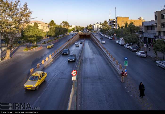 علائم ترافیکی شهر شیراز به حالت عادی بازگشت