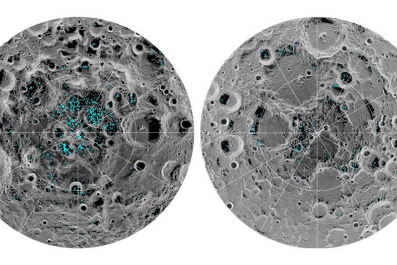 وجود آب یخ زده در قطب های ماه تایید شد