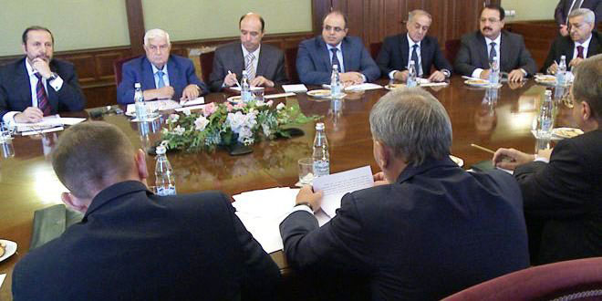 Syria, Russia discuss bolstering cooperation Syria, Russia discuss bolstering cooperation