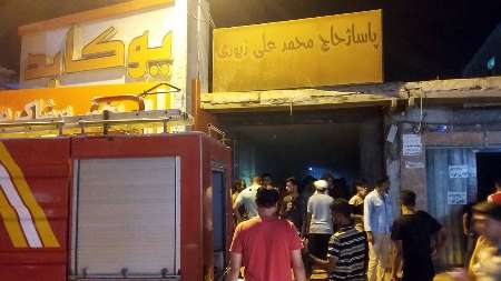 يك فروشگاه پوشاك در درگهان قشم طعمه حريق شد