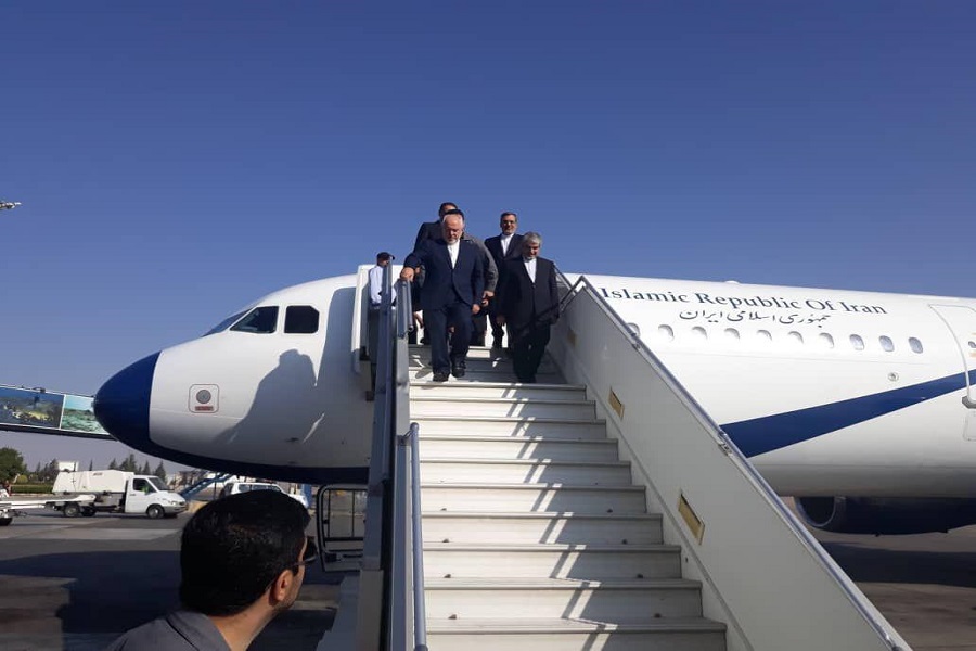 Le ministre iranien des Affaires étrangère arrive à Damas Le ministre iranien des Affaires étrangère arrive à Damas