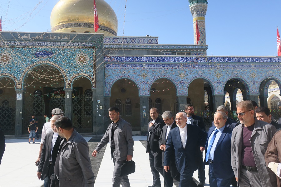 Iran FM pays tribute to holy shrine of Hazrit Zeinab in Syria Iran FM pays tribute to holy shrine of Hazrit Zeinab in Syria